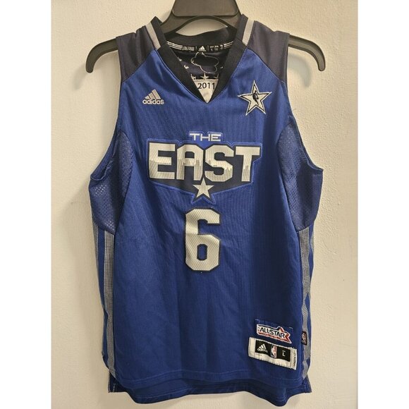 Authentic Adidas Lebron James 2011 All-Star Game Swingman Jersey KidL Miami Heat - Picture 1 of 16